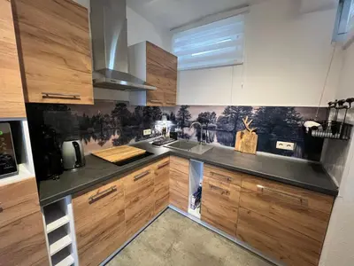 Küche/Küchenzeile in der Unterkunft Ferienwohnung Vino Palatina