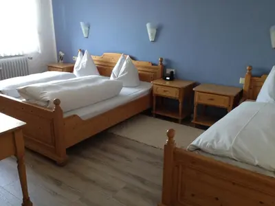 Ein Bett oder Betten in einem Zimmer der Unterkunft Hotel und Restaurant -Gasthaus Zur Pfalz