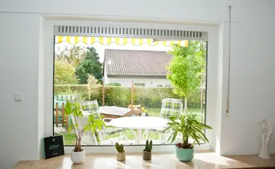 Ein Garten an der Unterkunft Pauloah
