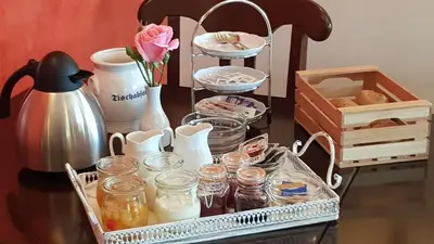 Kaffee-/Teezubehör in der Unterkunft Gästehaus Vinetum