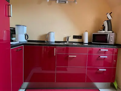 Küche/Küchenzeile in der Unterkunft Haus am Kastanienwald