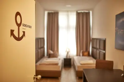 Ein Sitzbereich in der Unterkunft Harbour Apartments