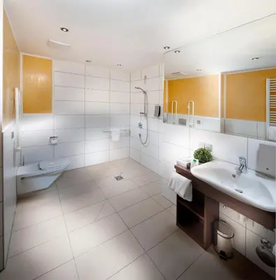 Ein Badezimmer in der Unterkunft GuestHouse Mannheim