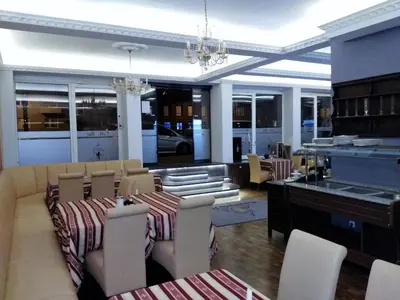 Ein Sitzbereich in der Unterkunft Wasserturm Hotel Mannheim