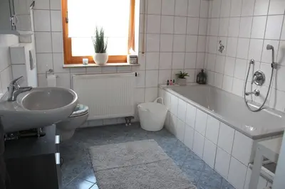 Ein Badezimmer in der Unterkunft Ferienwohnung Stadtidyll