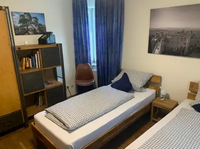 Ein Bett oder Betten in einem Zimmer der Unterkunft Doppelzimmer