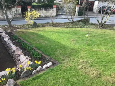 Ein Garten an der Unterkunft Doppelzimmer