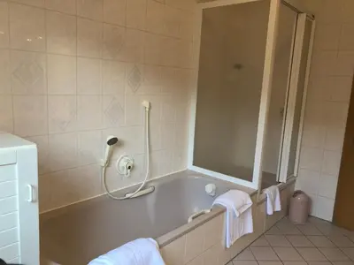 Ein Badezimmer in der Unterkunft Gasthof Zur Krone Garni