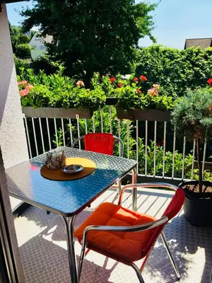 Ein Balkon oder eine Terrasse in der Unterkunft Gästehaus Kerle