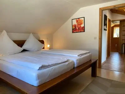 Ein Bett oder Betten in einem Zimmer der Unterkunft Pension Bergel