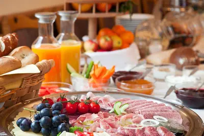 Essen im Hotel oder in der Nähe