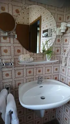 Ein Badezimmer in der Unterkunft Café Blaich - Hotel Garni