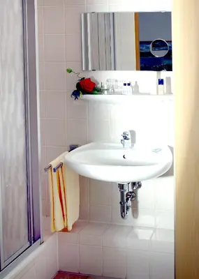 Ein Badezimmer in der Unterkunft Hotel Karlshof