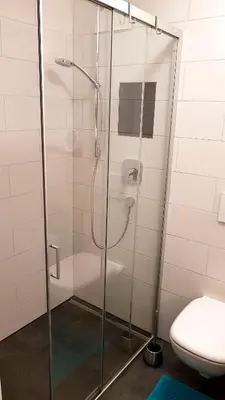 Ein Badezimmer in der Unterkunft Neckarzeit