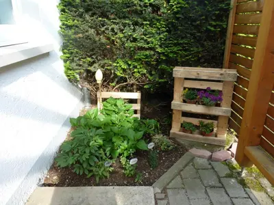 Ein Garten an der Unterkunft Ferienwohnungen an der Kimbach