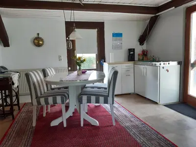 Küche/Küchenzeile in der Unterkunft Ferienwohnung Stockemer Häcke