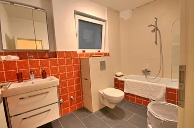 Ein Badezimmer in der Unterkunft Ferienwohnung Eulenhof