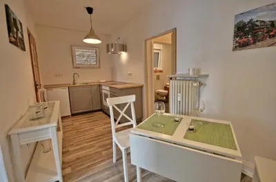 Küche/Küchenzeile in der Unterkunft Ferienwohnung Eulenhof