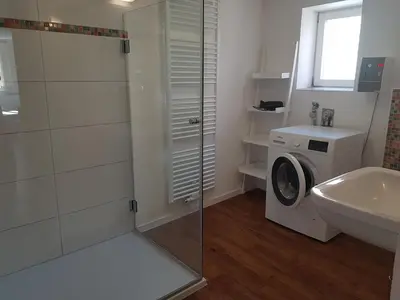 Ein Badezimmer in der Unterkunft Ferienhaus Nr. 10