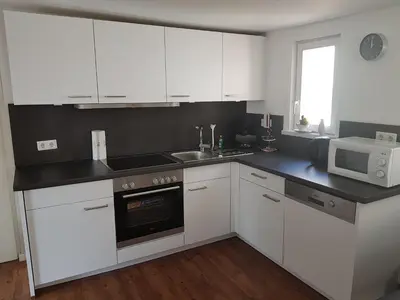Küche/Küchenzeile in der Unterkunft Ferienhaus Nr. 10