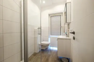 Ein Badezimmer in der Unterkunft Ferienapartments Zwingenberg