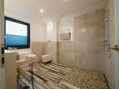 Ein Badezimmer in der Unterkunft Gästehaus Frieda