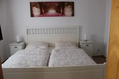 Ein Bett oder Betten in einem Zimmer der Unterkunft Fritsch Häusel