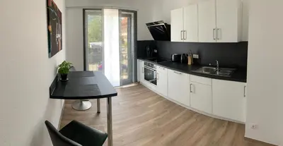 Küche/Küchenzeile in der Unterkunft Main Boarding House
