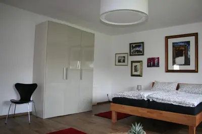 Ein Bett oder Betten in einem Zimmer der Unterkunft Apartment An der Weinstraße