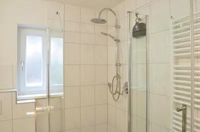 Ein Badezimmer in der Unterkunft Ferienwohnung Uhuherz