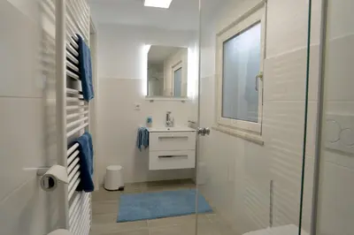 Ein Badezimmer in der Unterkunft Gästehaus A und D Fischer