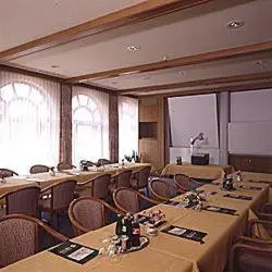 Der Geschäftsbereich oder Konferenzraum in der Unterkunft Häffner Bräu