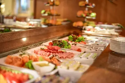Essen im Hotel oder in der Nähe