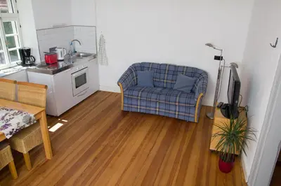 Küche/Küchenzeile in der Unterkunft Gästezimmer Mittelgasse