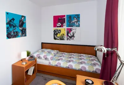 Ein Bett oder Betten in einem Zimmer der Unterkunft Panoramablick Appartement - traumhaft!
