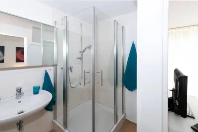 Ein Badezimmer in der Unterkunft Waldblick Appartement