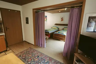 Ein Bett oder Betten in einem Zimmer der Unterkunft Römerklause