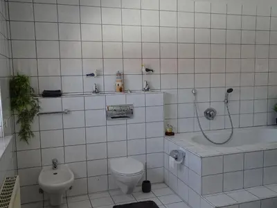 Ein Badezimmer in der Unterkunft Ferienhaus Fam. Bisgen