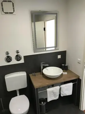 Ein Badezimmer in der Unterkunft Hometown-Apartments