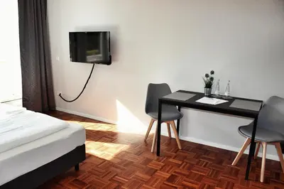 TV/Unterhaltungsangebot in der Unterkunft Hometown-Apartments