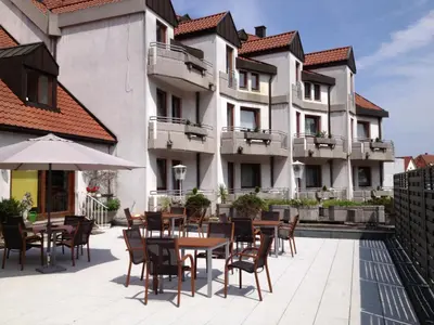 Das Gebäude in dem sich das Hotel befindet