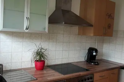 Küche/Küchenzeile in der Unterkunft TOP gelegenes Appartment tla mit Garten für bis zu 5 Personen