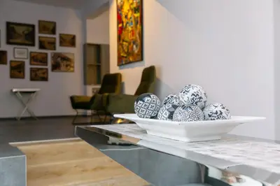 Ein Sitzbereich in der Unterkunft Gottwalds Inn