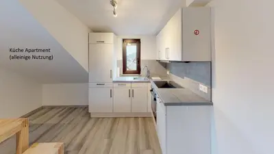 Küche/Küchenzeile in der Unterkunft Apartments Mosbach