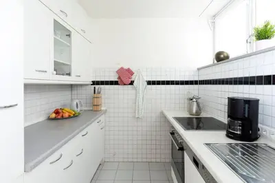 Küche/Küchenzeile in der Unterkunft Abendrot Appartement