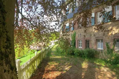 Ein Garten an der Unterkunft Morgentau Appartement