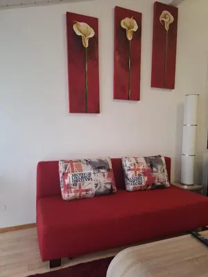 Ein Sitzbereich in der Unterkunft Exclusive Apartments