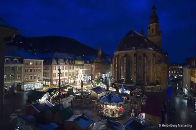 Ein allgemeiner Blick auf Heidelberg oder ein Stadtblick von des Hostels aus