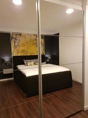 Ein Bett oder Betten in einem Zimmer der Unterkunft A&M Apartment Ahorn/Hohenstadt