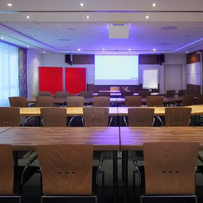Der Geschäftsbereich oder Konferenzraum in der Unterkunft Hotel Monika